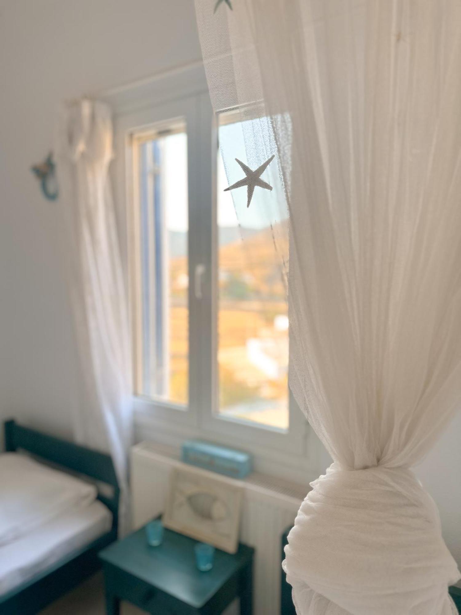 Blue Orison House Tinos For 5 Persons With Seaview Villa Perastra Luaran gambar