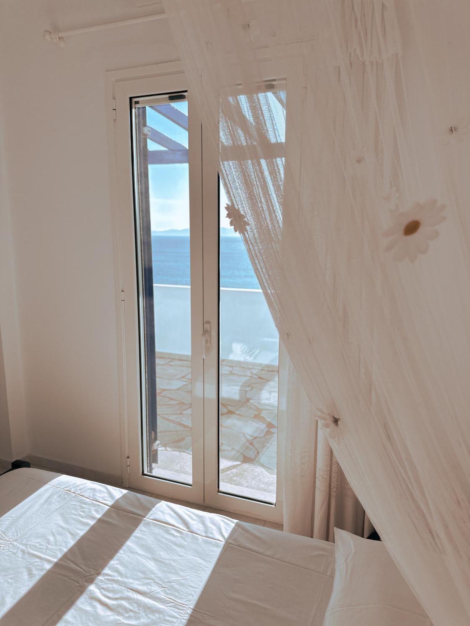 Blue Orison House Tinos For 5 Persons With Seaview Villa Perastra Luaran gambar