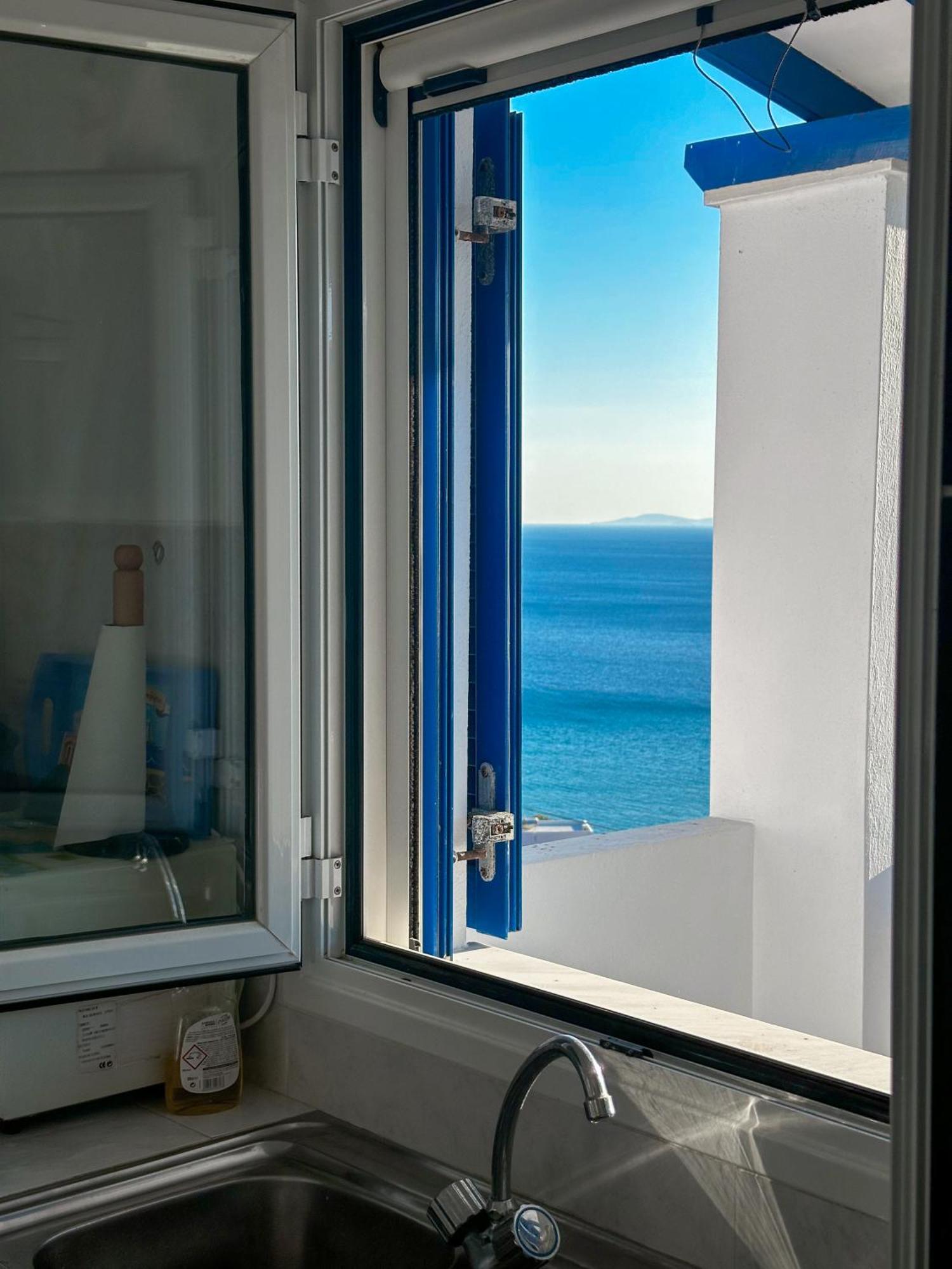 Blue Orison House Tinos For 5 Persons With Seaview Villa Perastra Luaran gambar