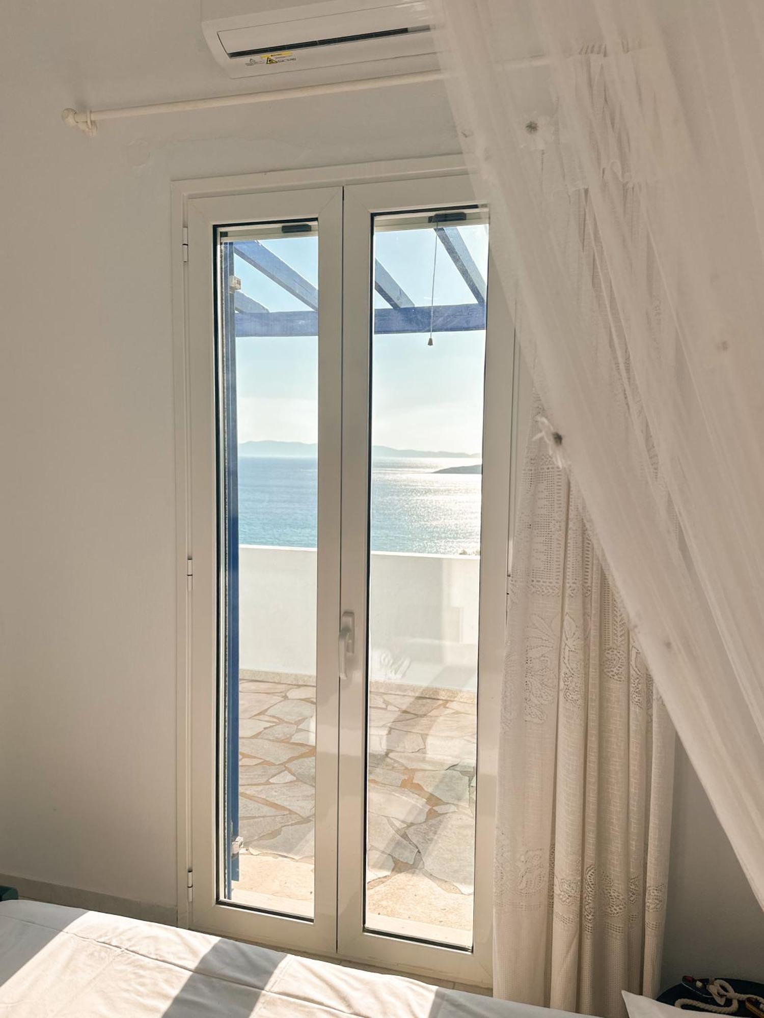 Blue Orison House Tinos For 5 Persons With Seaview Villa Perastra Luaran gambar
